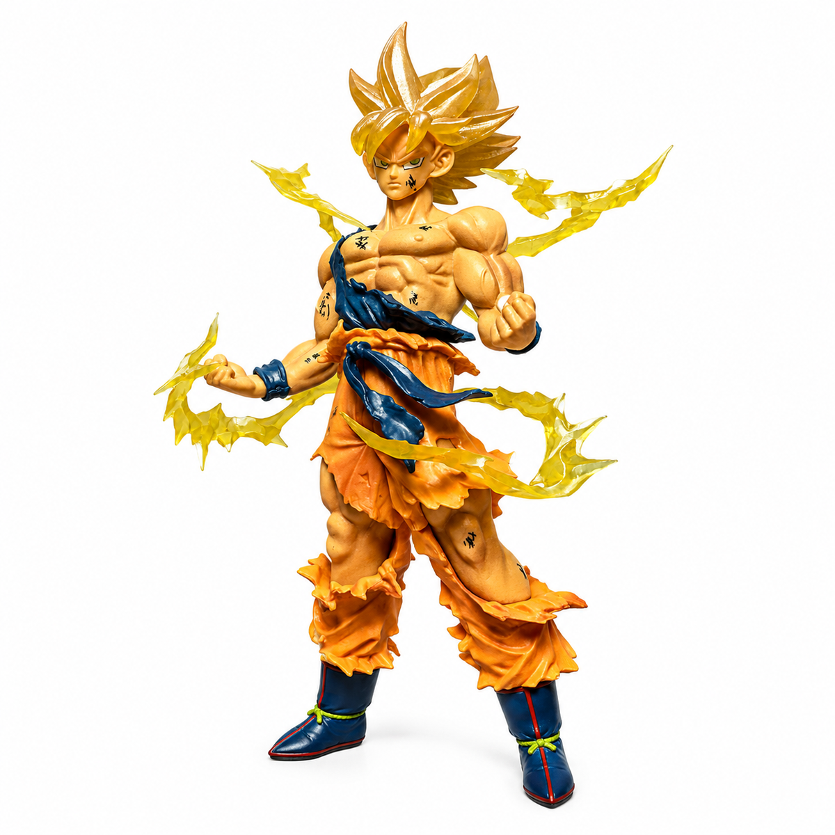 Goku Super Saiyan , Anime Collectible Statue With Dynamic Pose And Energy Effect, Ideal For Display, Collection And Gifting