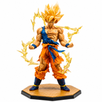 Goku Super Saiyan , Anime Collectible Statue With Dynamic Pose And Energy Effect, Ideal For Display, Collection And Gifting