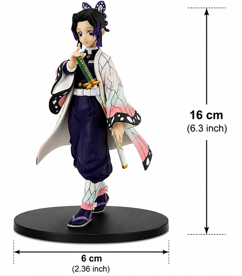Shinobu Kocho Anime Figure | Butterfly Haori Demon Slayer Display Statue
