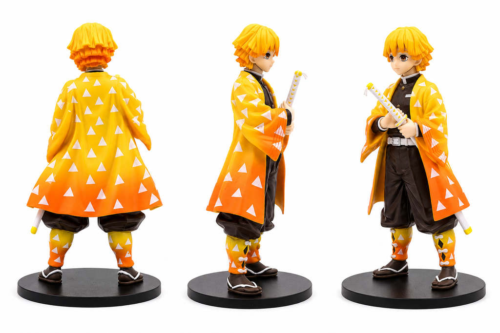 Zenitsu Agatsuma Anime Action Figure 16 cm | Demon Slayer Collectible Figure with Sword