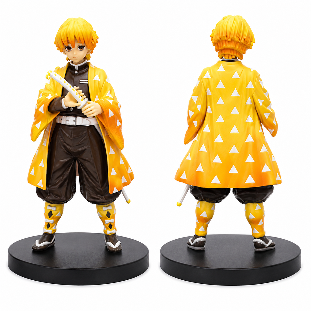 Zenitsu Agatsuma Anime Action Figure 16 cm | Demon Slayer Collectible Figure with Sword