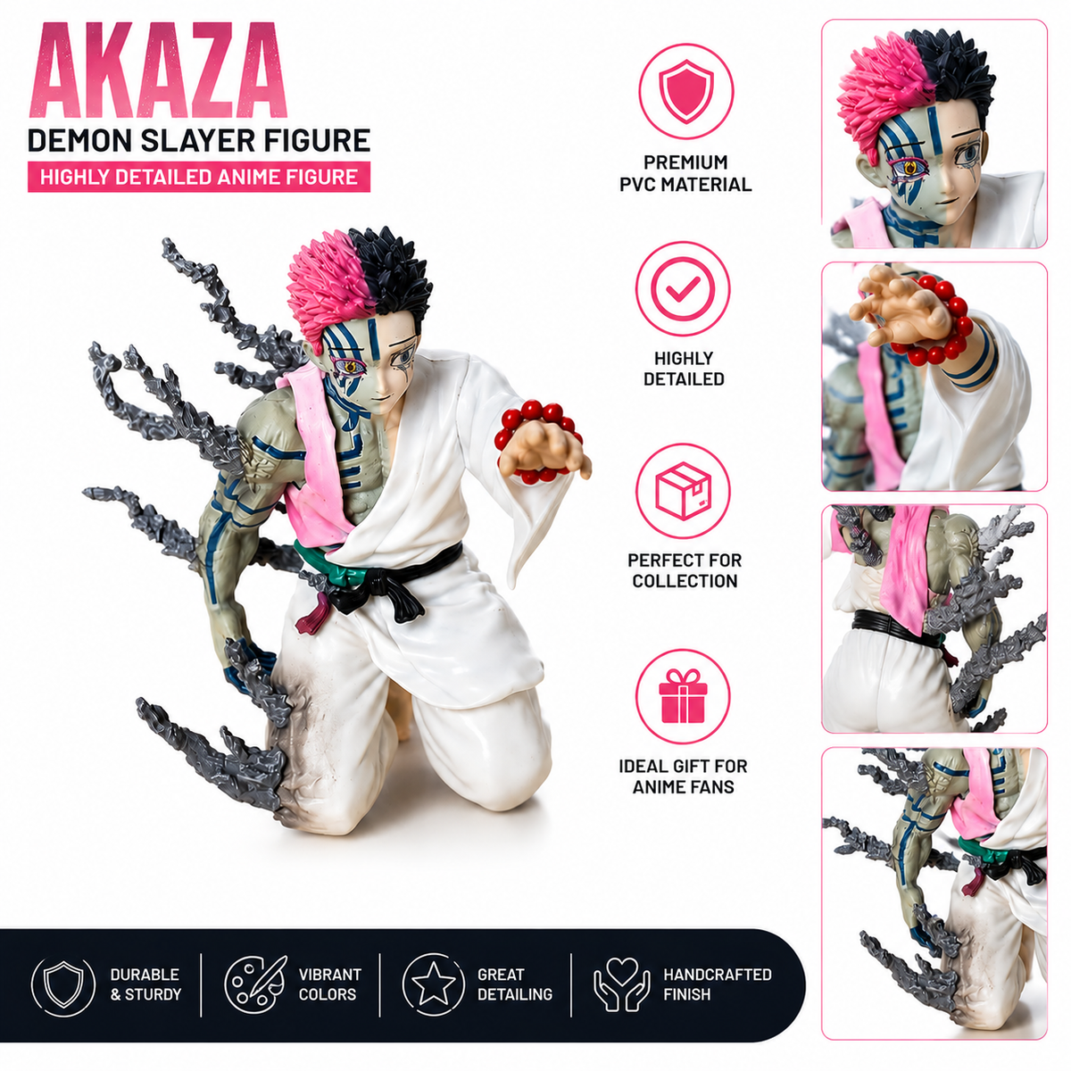 Akaza Demon Slayer Anime Figure | Highly Detailed Premium PVC Collectible Figure