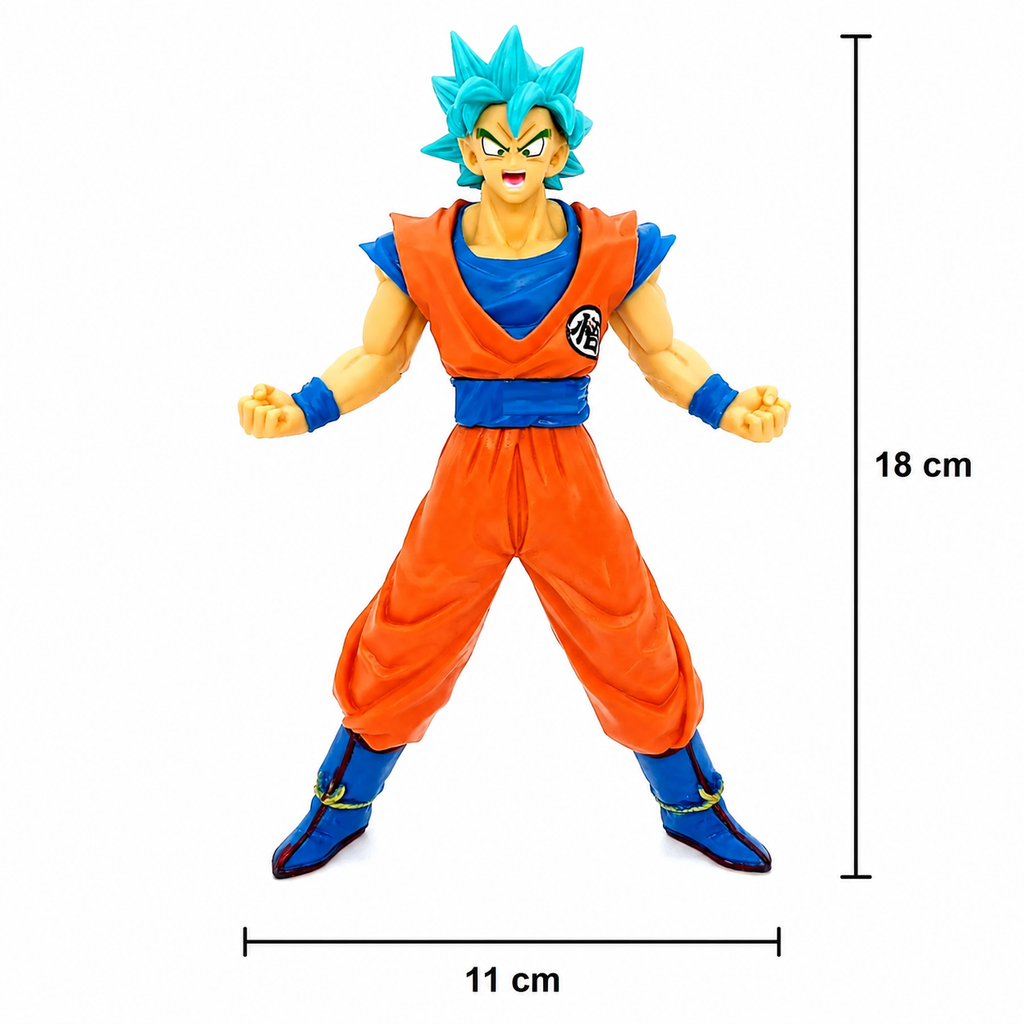 Goku Super Saiyan Blue Anime Action Figure 18 cm | Dragon Ball Z Premium PVC Collectible