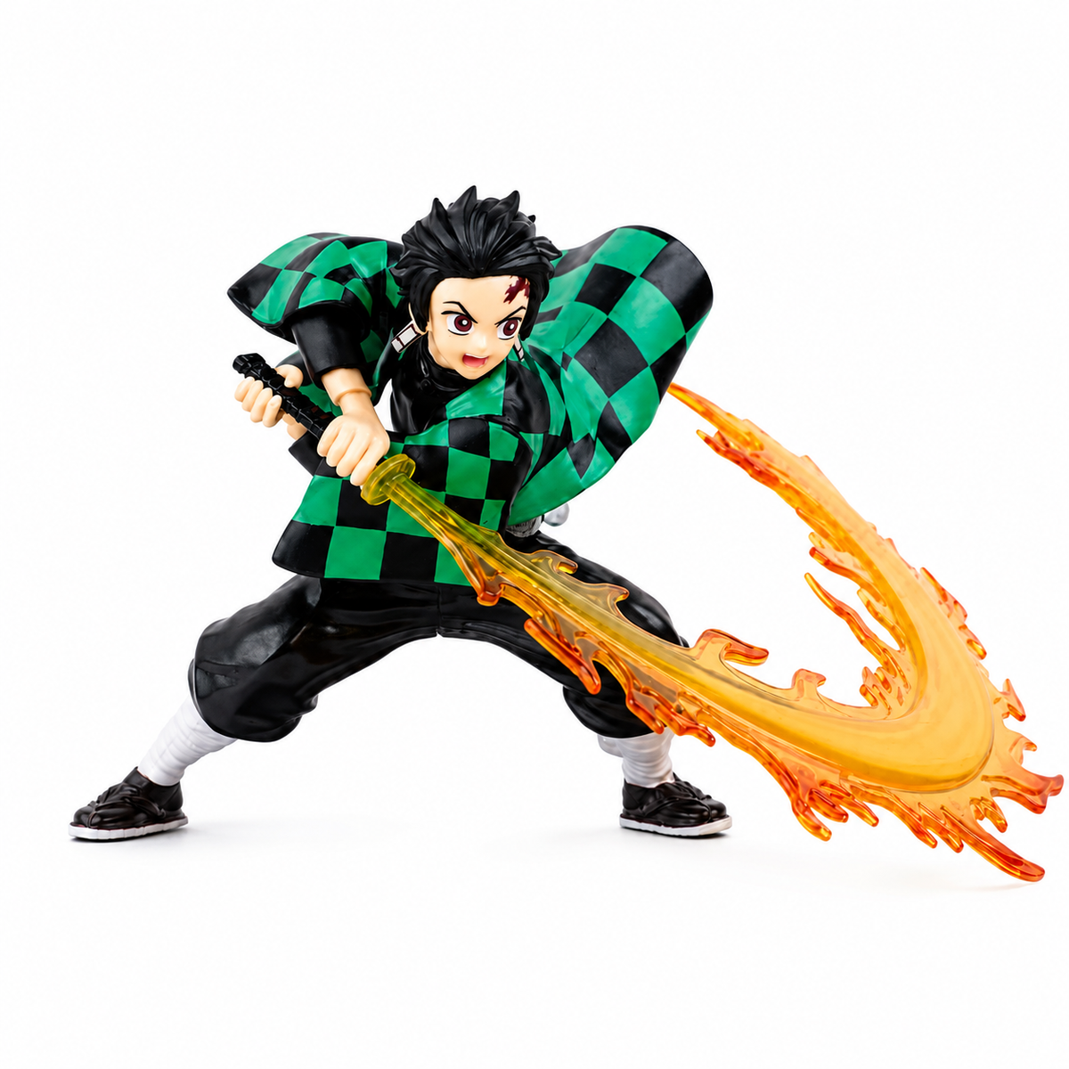 Tanjiro Kamado Hinokami Kagura Anime Figure | Flame Sword Action Statue