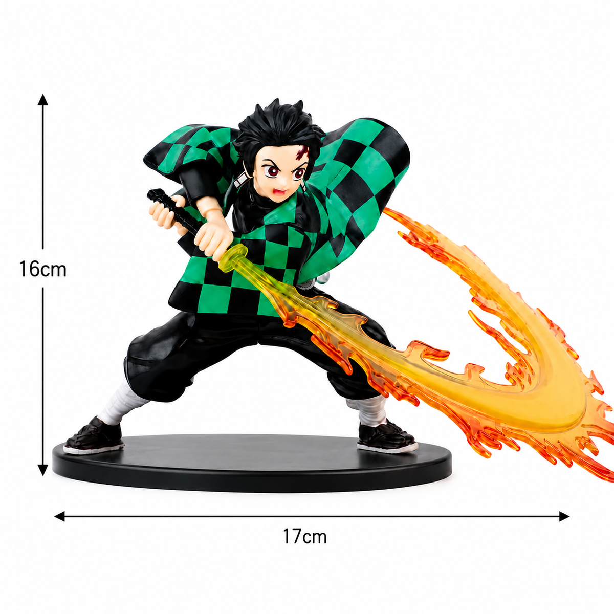 Tanjiro Kamado Hinokami Kagura Anime Figure | Flame Sword Action Statue