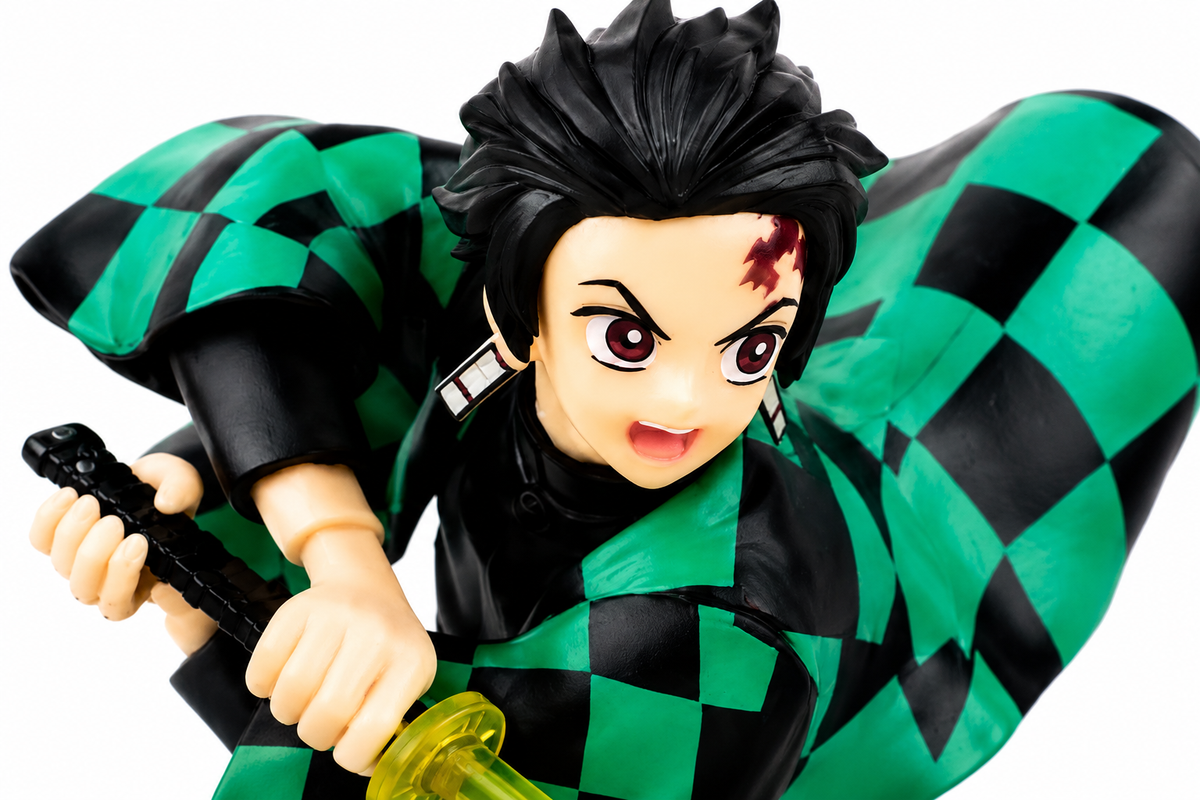 Tanjiro Kamado Hinokami Kagura Anime Figure | Flame Sword Action Statue