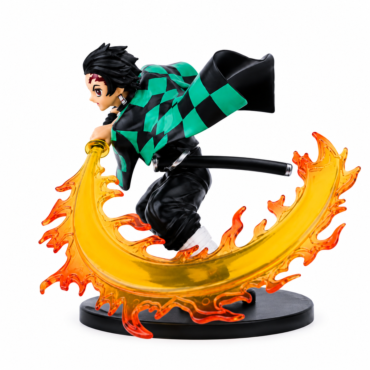 Tanjiro Kamado Hinokami Kagura Anime Figure | Flame Sword Action Statue