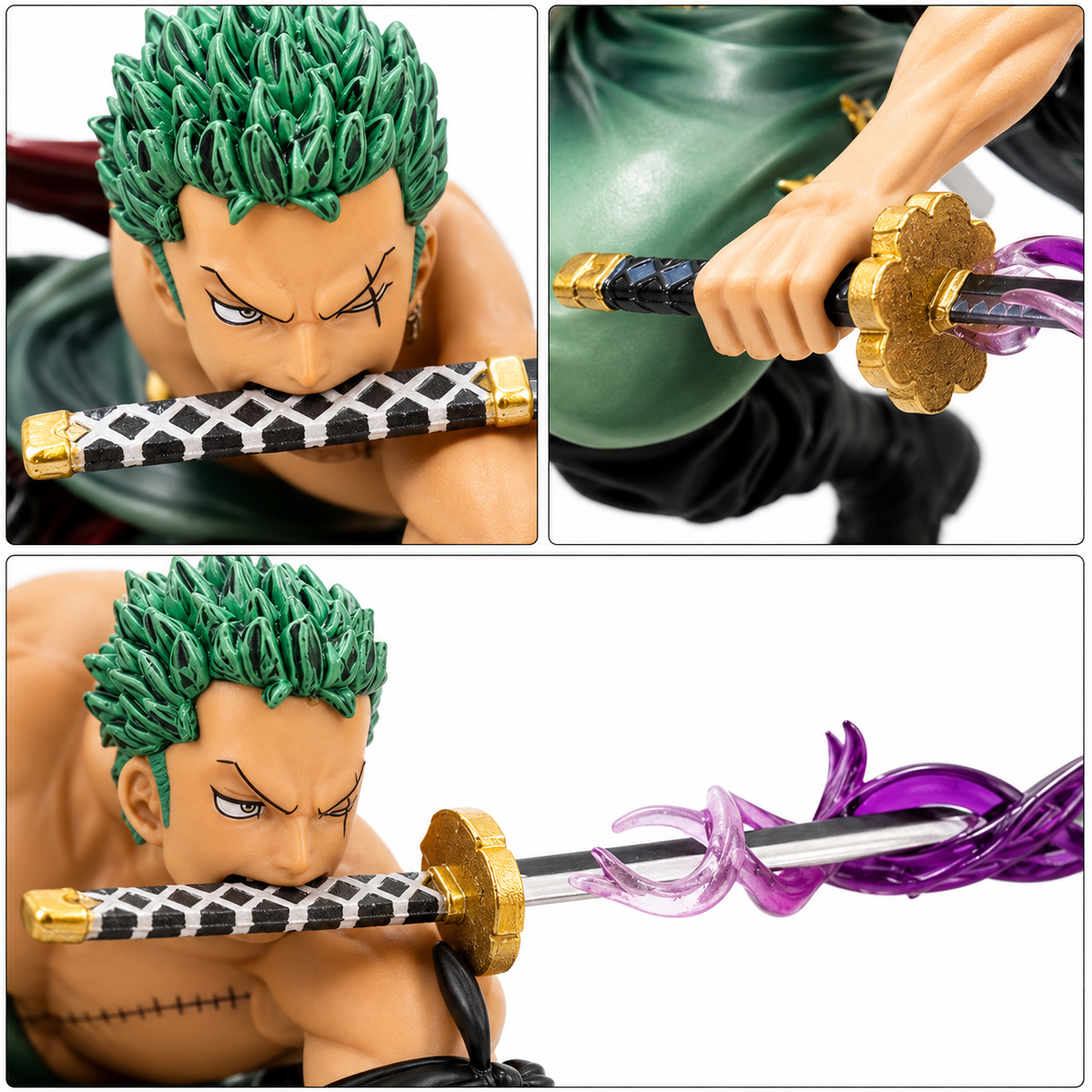 Roronoa Zoro Three Sword Style Figure | 24cm Anime Action Statue