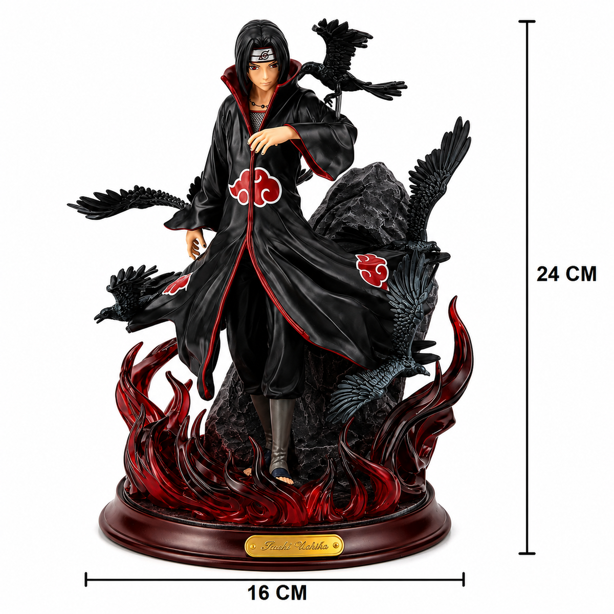 Itachi Uchiha Akatsuki Figure 24cm | Naruto Collectible Statue