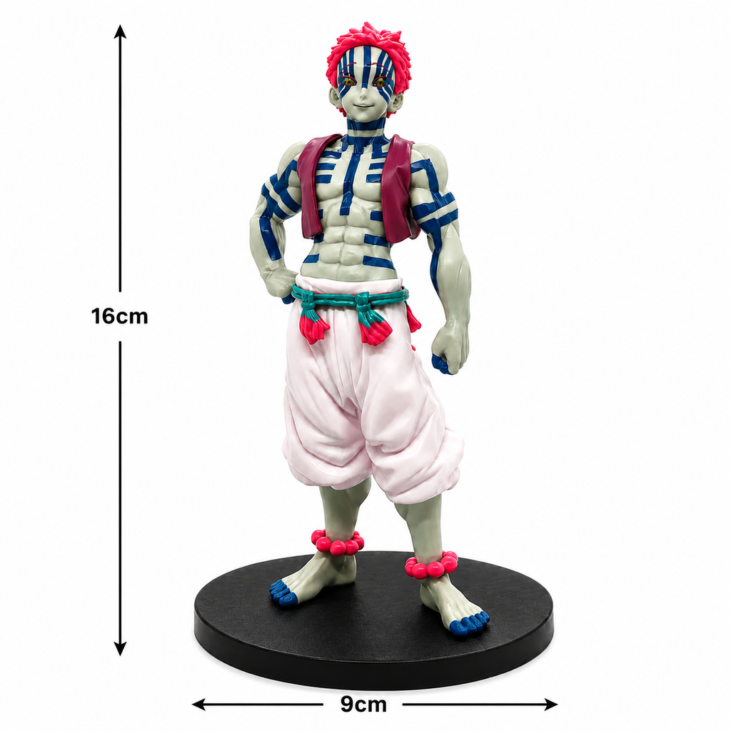 Akaza Demon Slayer Anime Figure 16 cm | Premium PVC Collectible Figure with Display Base