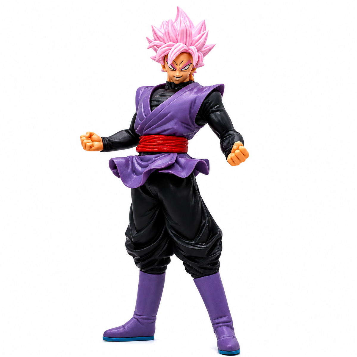 Goku Black Anime Action Figure 17 cm | Super Saiyan Rosé Pink Hair Premium PVC Collectible