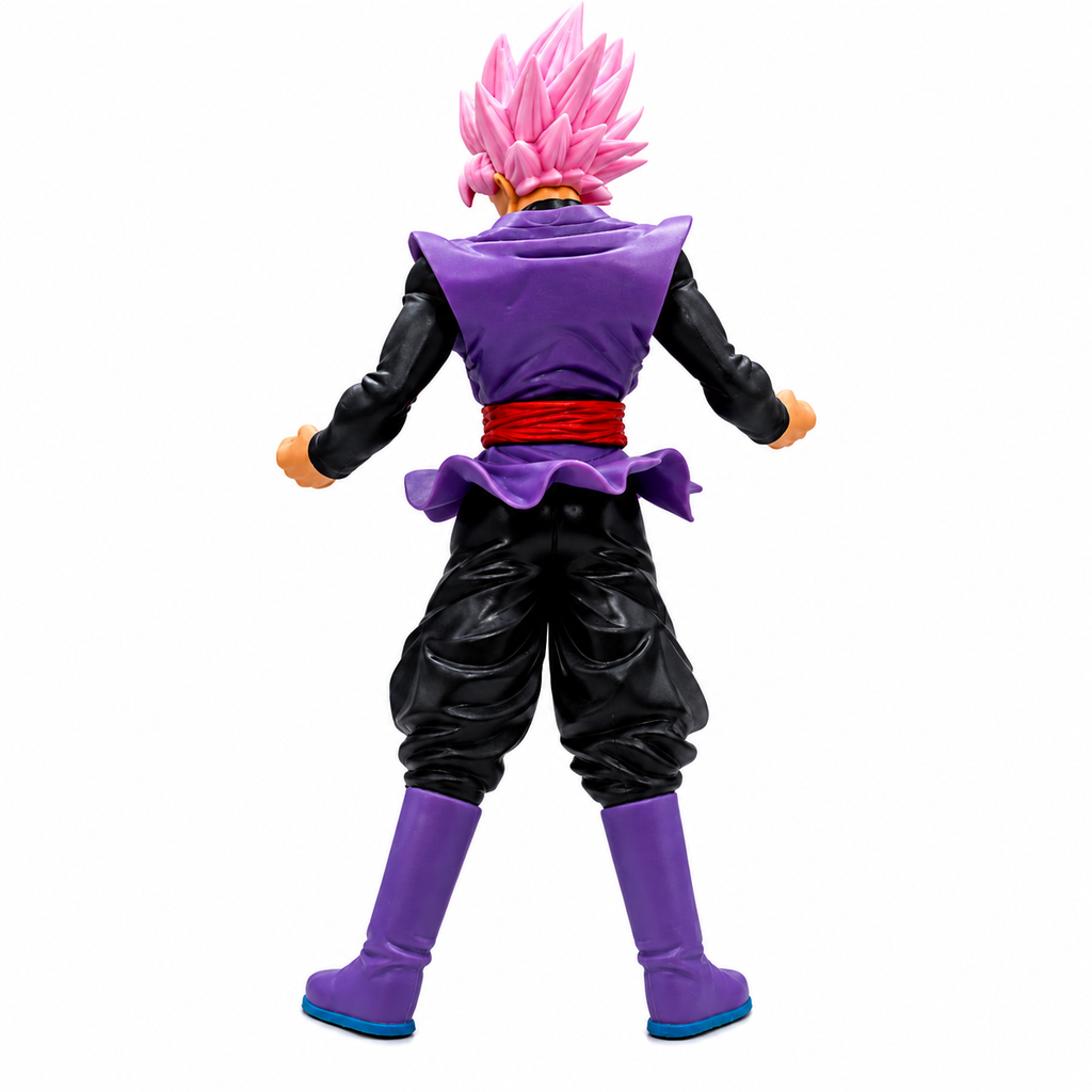 Goku Black Anime Action Figure 17 cm | Super Saiyan Rosé Pink Hair Premium PVC Collectible