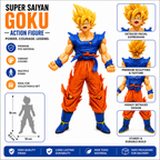 Goku Super Saiyan Blue Action Figure 18cm | Dragon Ball Collectible
