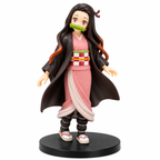 Demon Slayer Anime Figure Set – 6 Character Collectible Statues (Tanjiro, Nezuko, Zenitsu, Giyu, Shinobu, Inosuke)