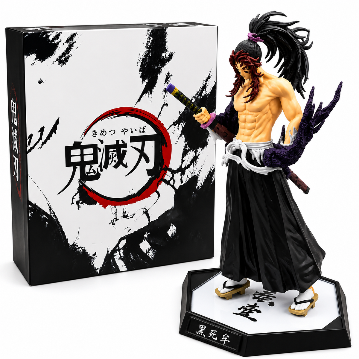 Anime Warrior Action Figure with Sword & Display Base | Collectible Statue